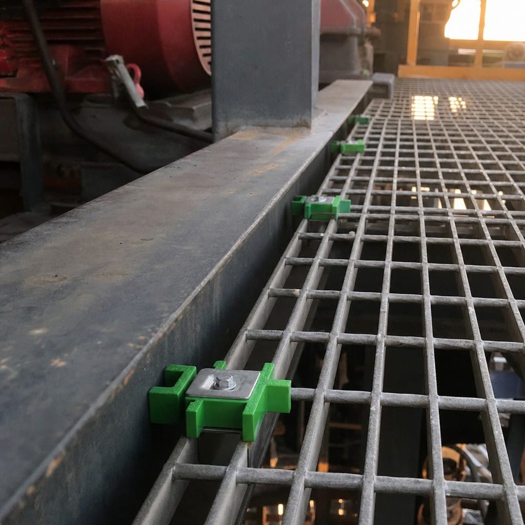Customer photo review of 316 Steel Grating Clips Complete Set with Bolts C M L Types