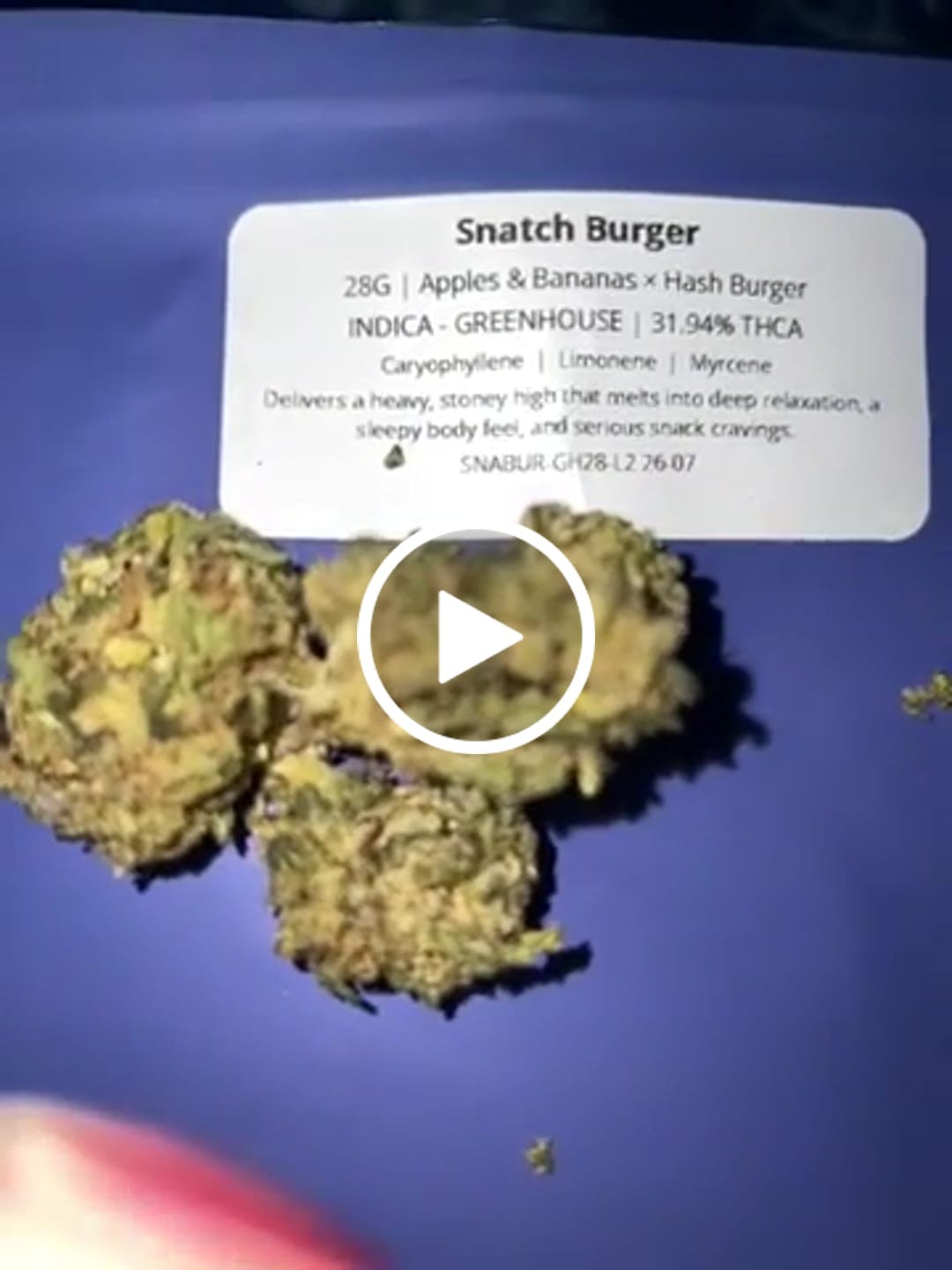 Customer video review of Snatch Burger