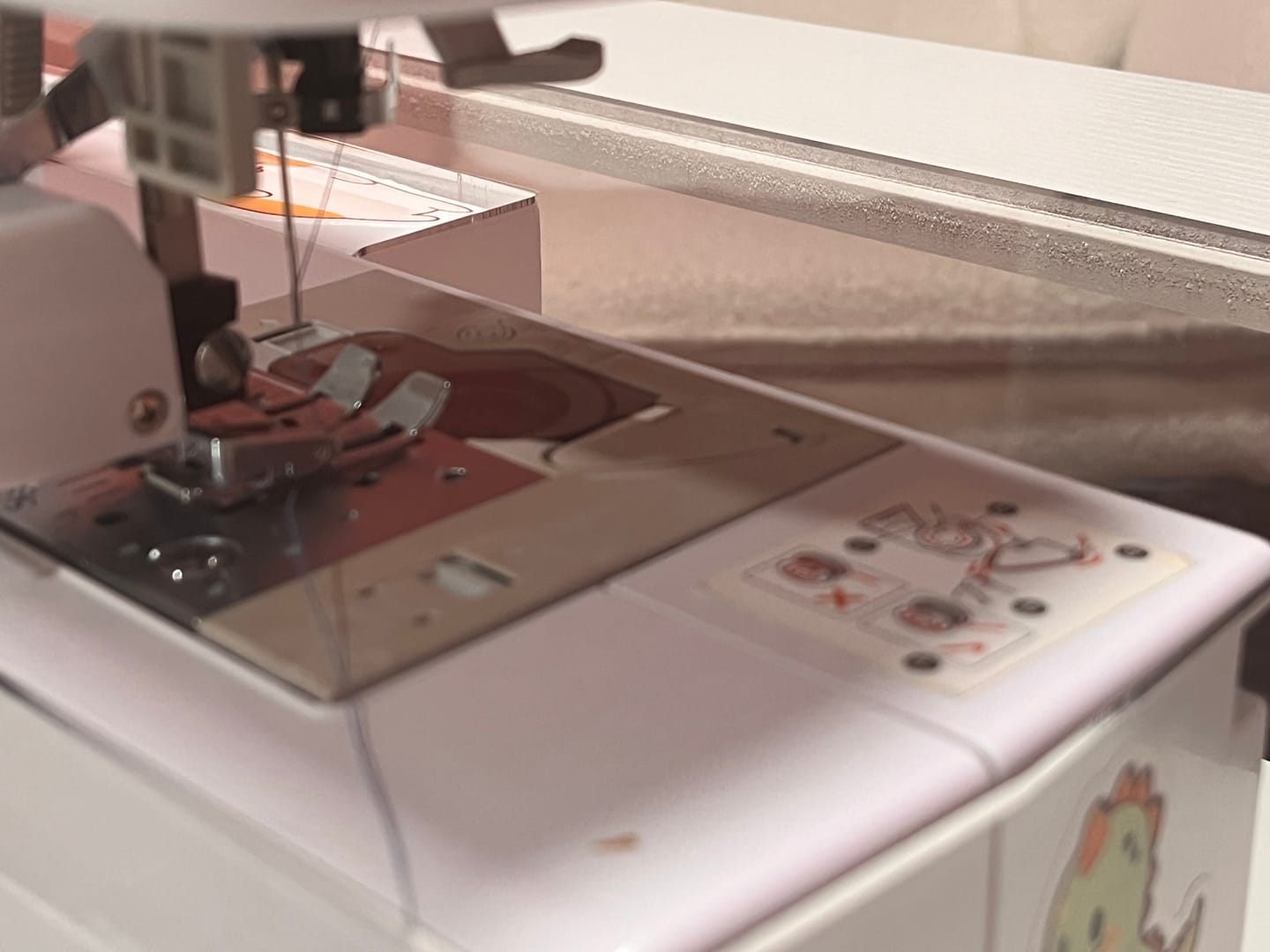 Customer photo review of Sew Steady Custom Acrylic Cabinet Insert