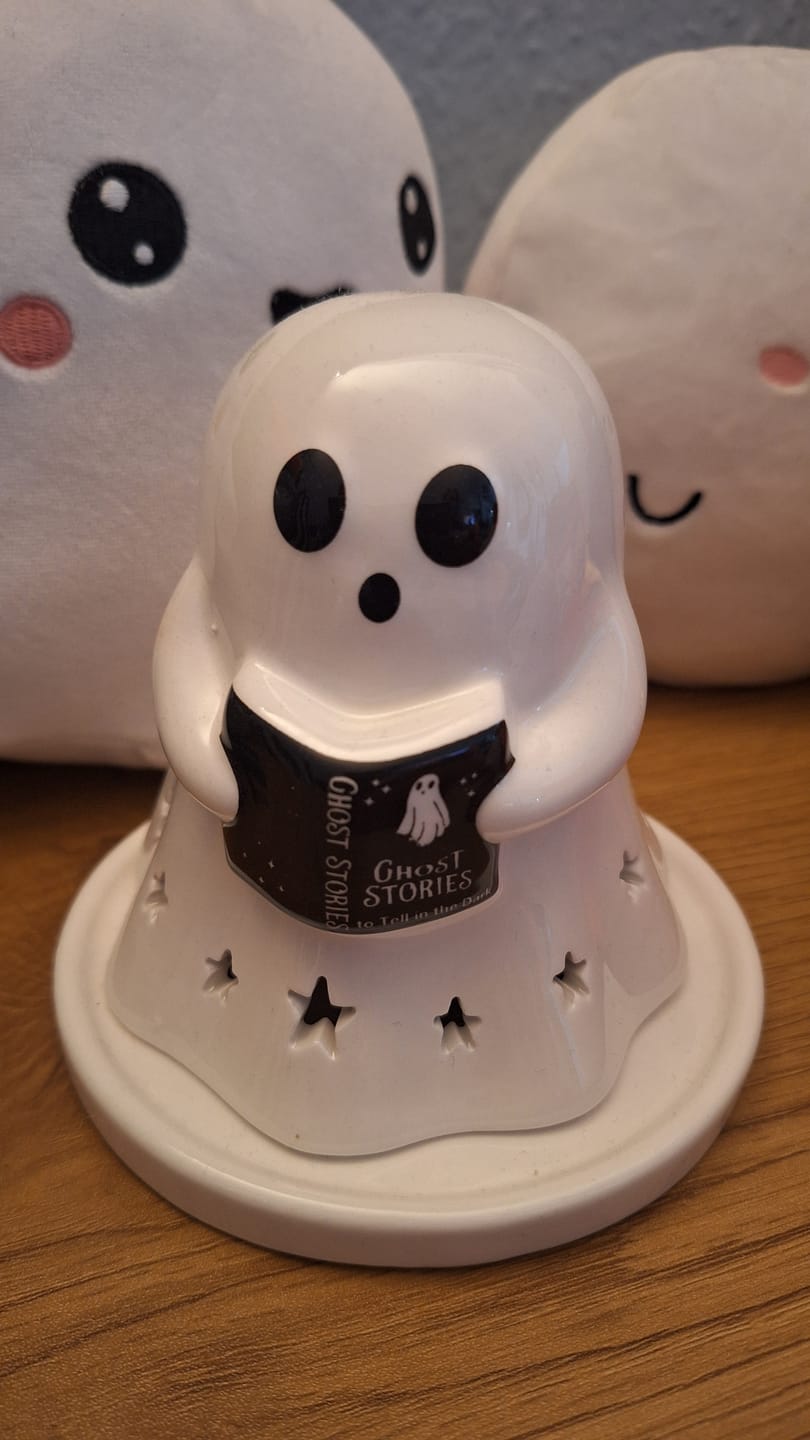 Customer photo review of Geister Teelichthalter / Räucherkegel – Summerween Keramik Deko