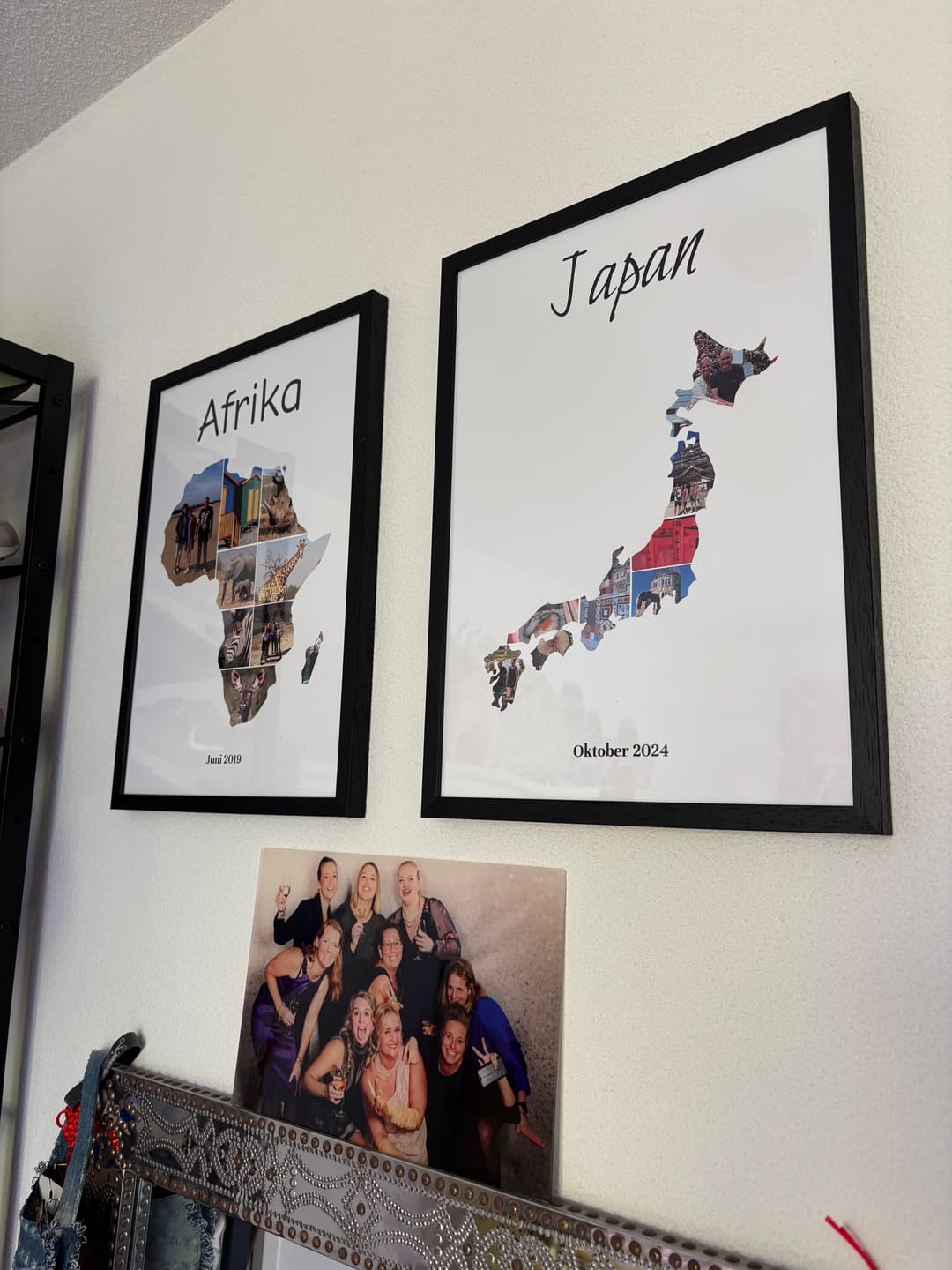 Customer photo review of Gepersonaliseerde reisposter - Foto collage in vorm van continent of land