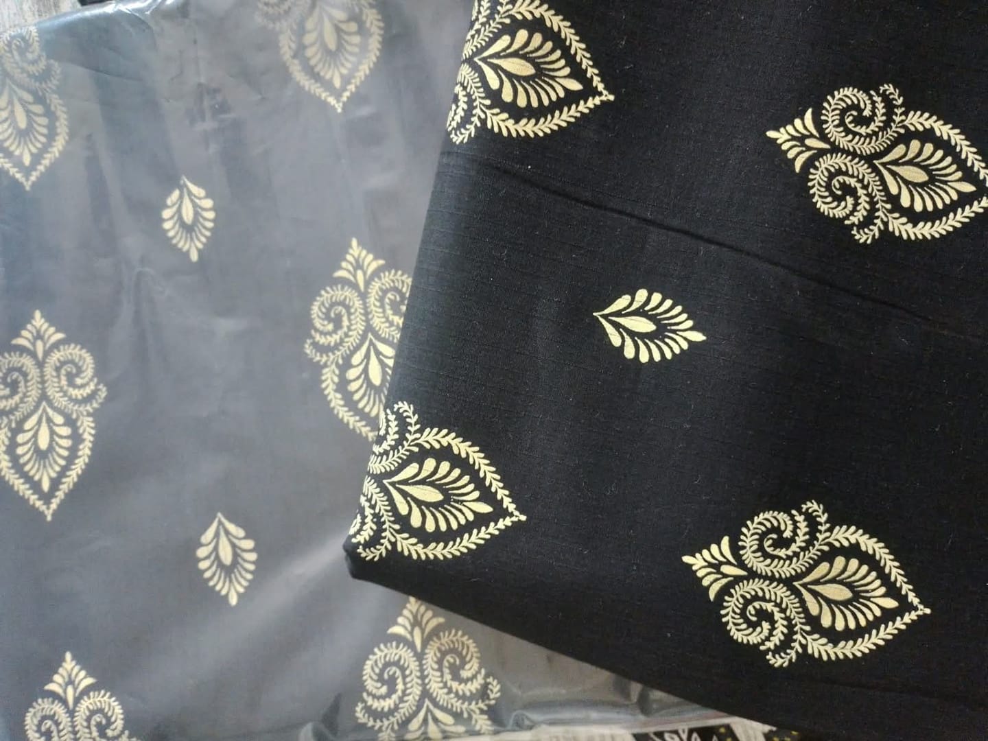 Customer photo review of Black Heritage — Printed Khaddar 2-Piece Unstitched Suit