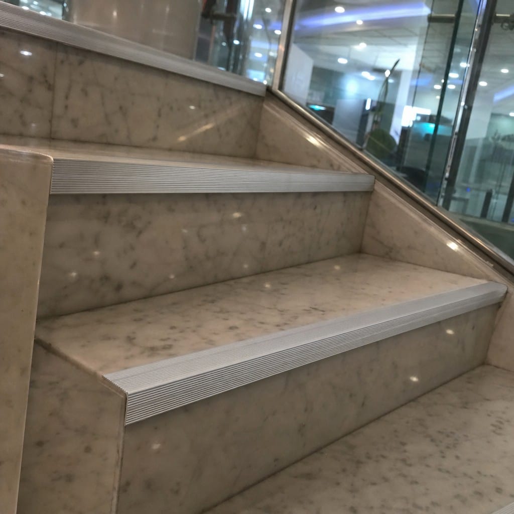 Customer photo review of Aluminium Stair Nosing 35x35mm Ribbed Anti-Slip, Screw or Self-Adhesive