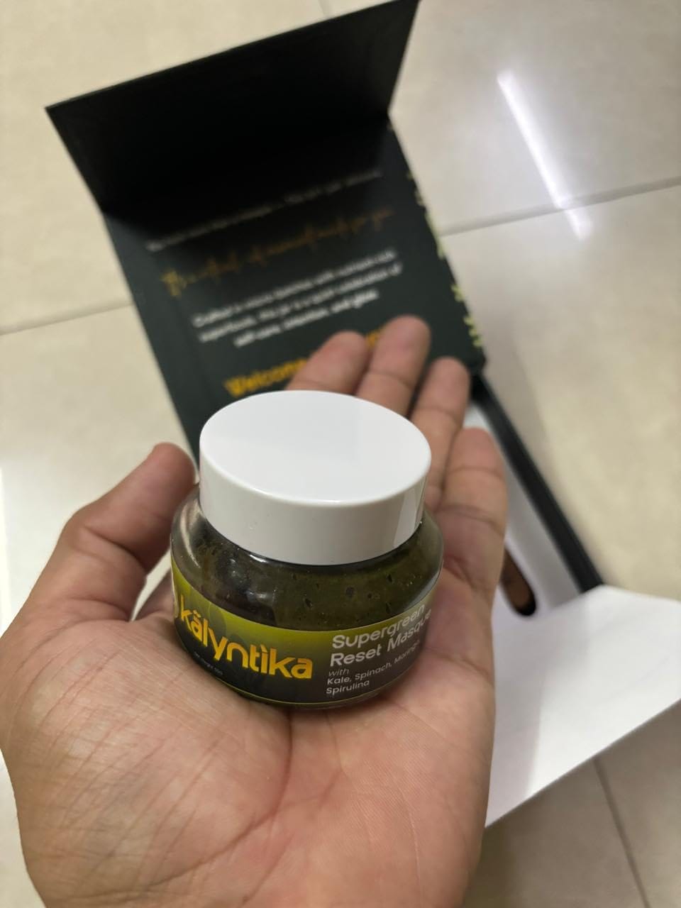 Customer photo review of Supergreen Reset Masque