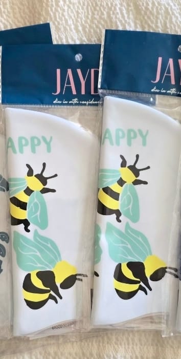 Customer photo review of JAYD Swim Cap - Bee Happy