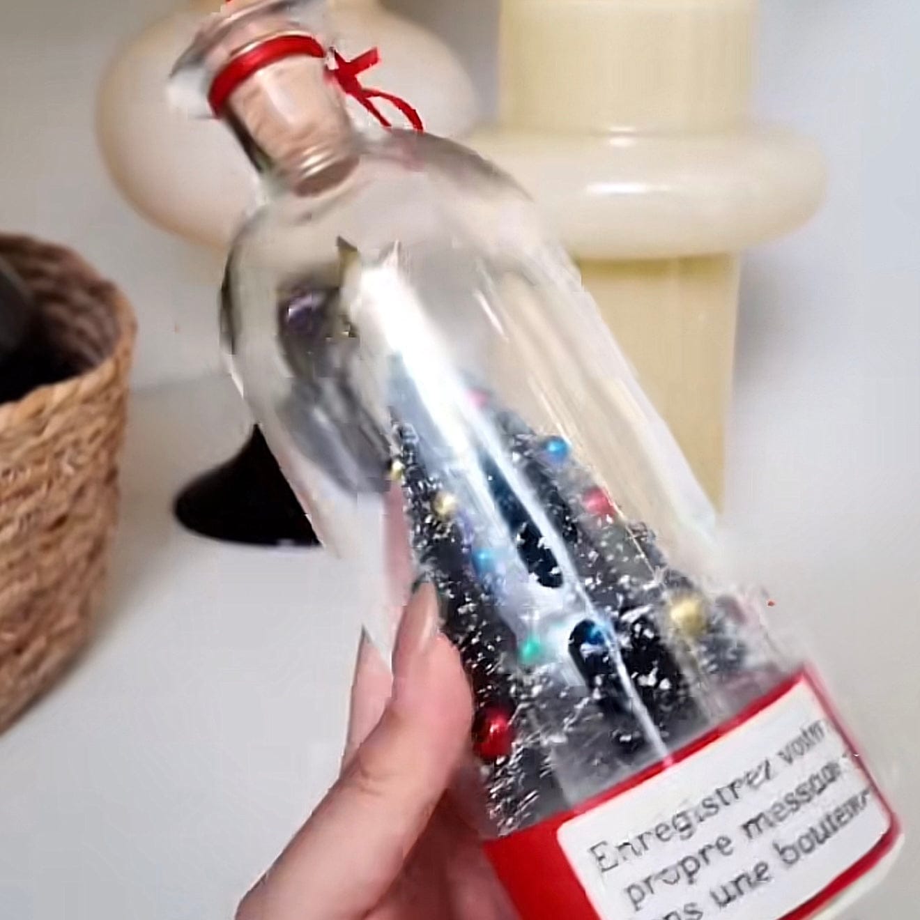 Customer photo review of Botella de Recuerdos Navideños