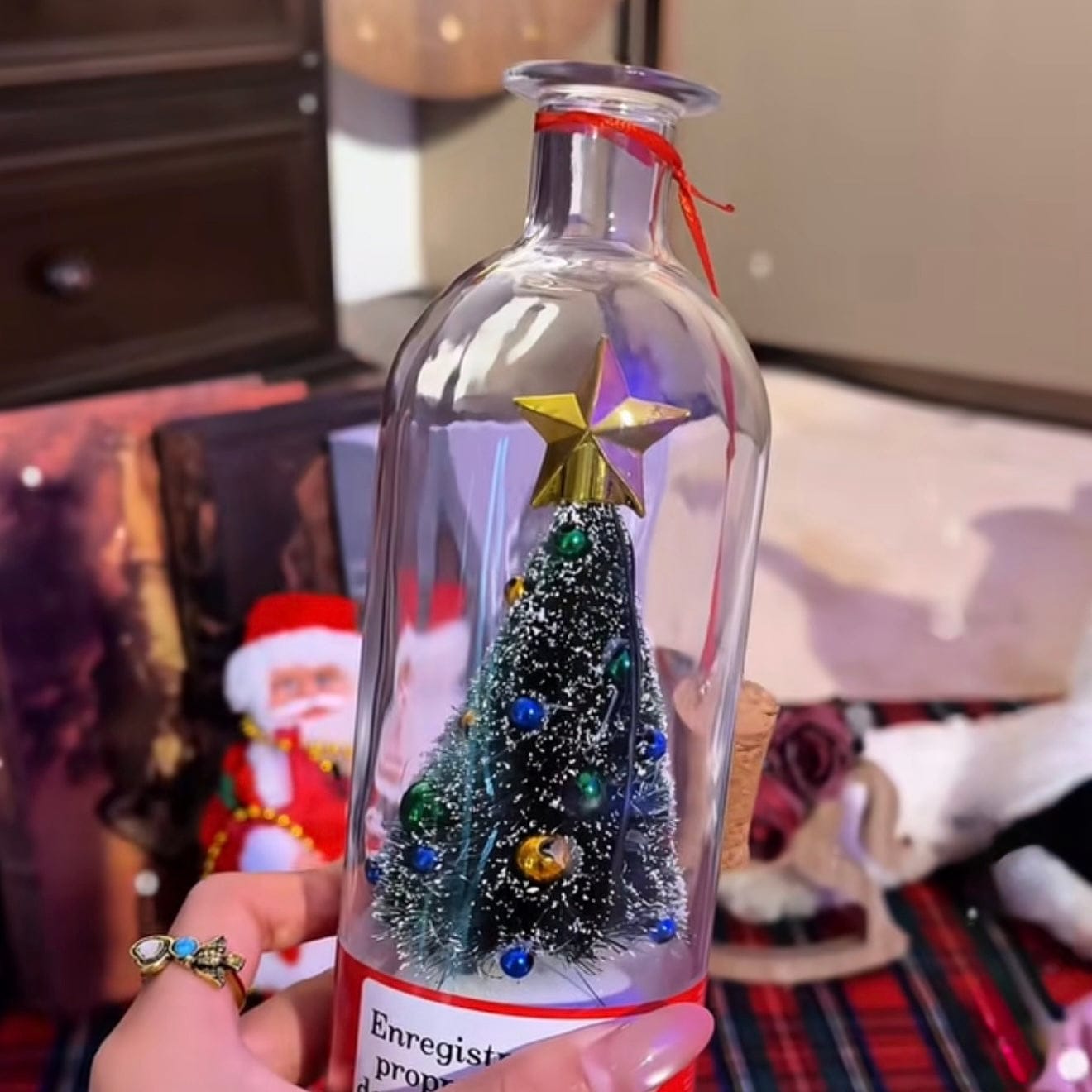 Customer photo review of Botella de Recuerdos Navideños