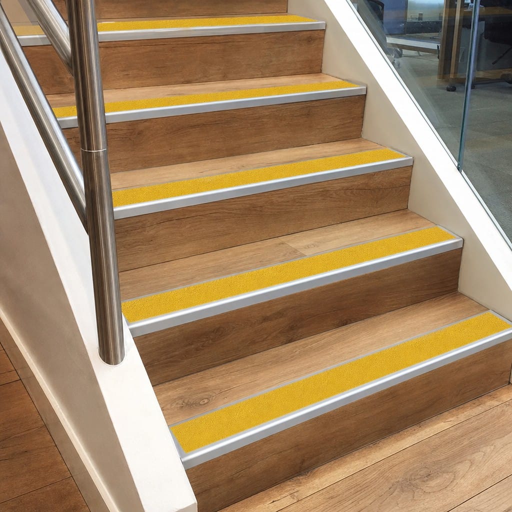 Customer photo review of Aluminium Stair Nosing Exterior Inserts Single Channel