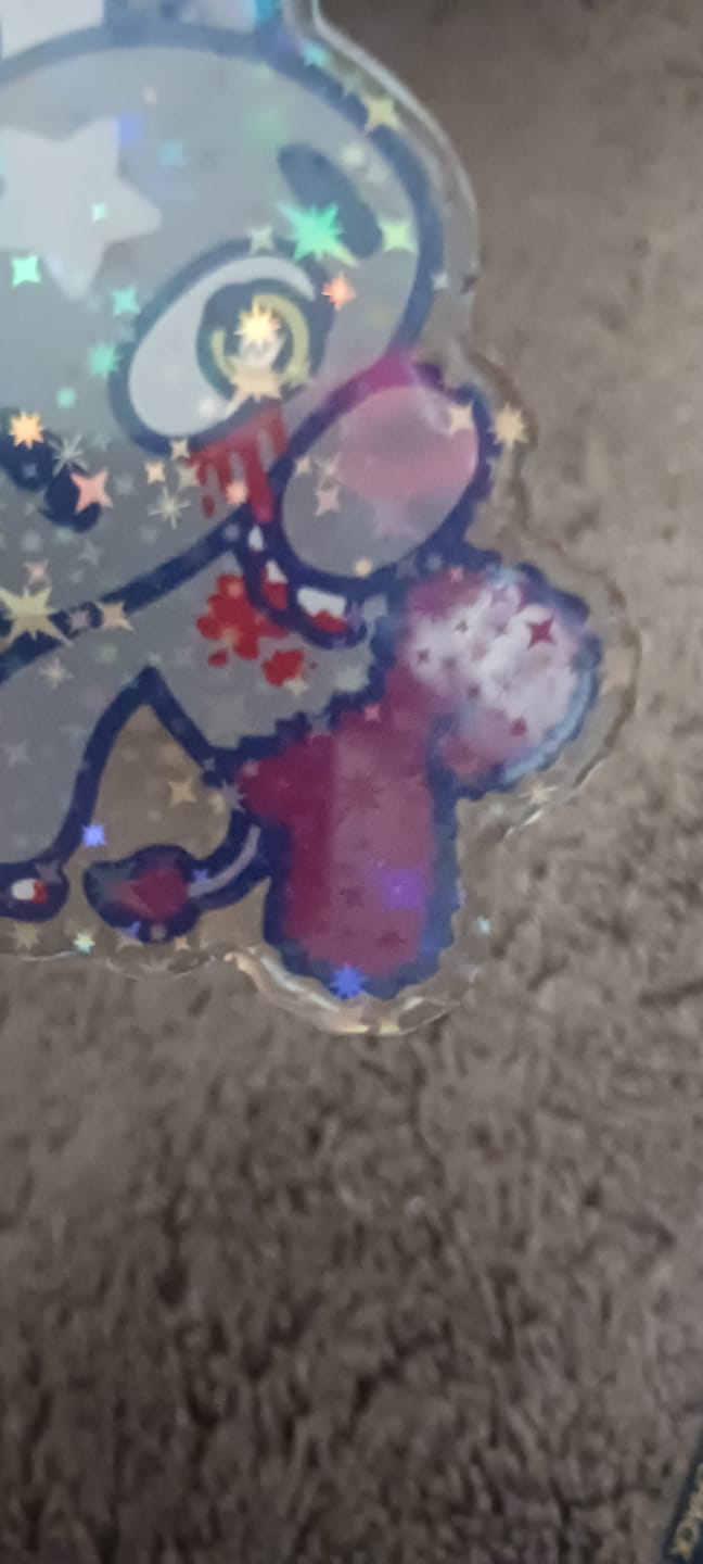 Customer photo review of Gloomy Bear Zodiac Keychains