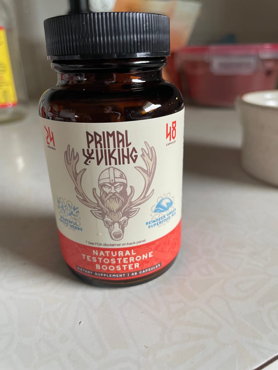 Customer photo review of Primal Reindeer Testosterone Support