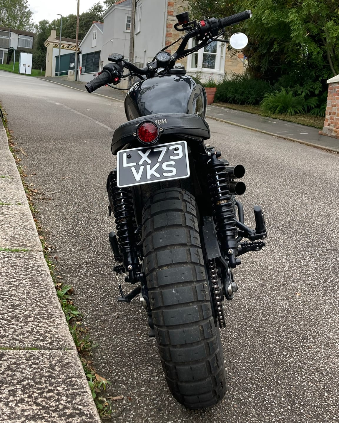 Customer photo review of Classic Metal Pressed 7×5 Motorbike Number Plate