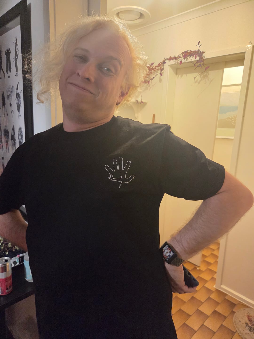 Customer photo review of CUSTOM Men's Kid's Drawing T-shirt