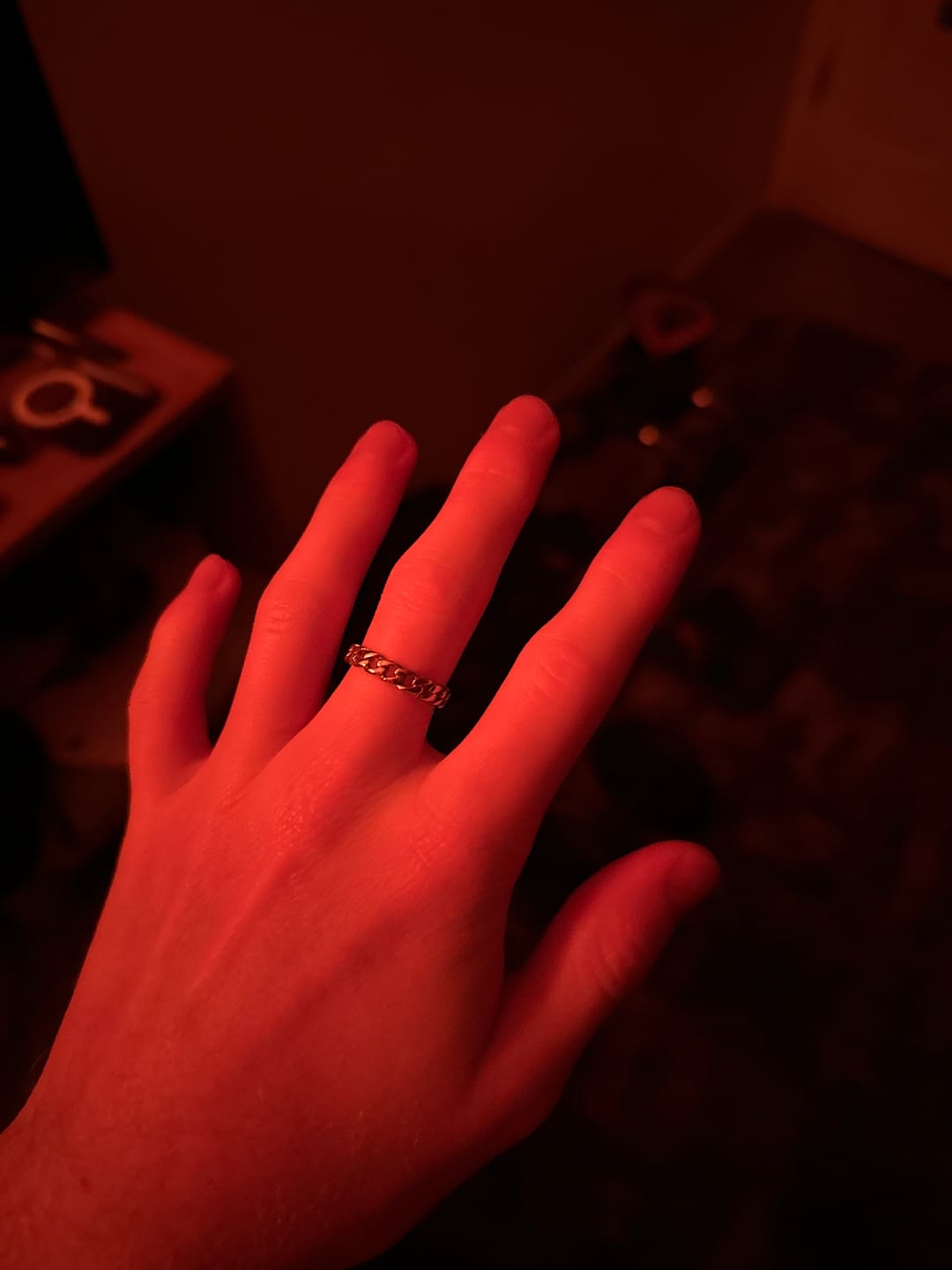 Customer photo review of MINI CUBAN RING