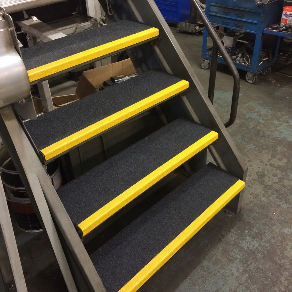 Customer photo review of GRP Anti Slip Stair Treads 10 Year Guarantee Gritted Surface