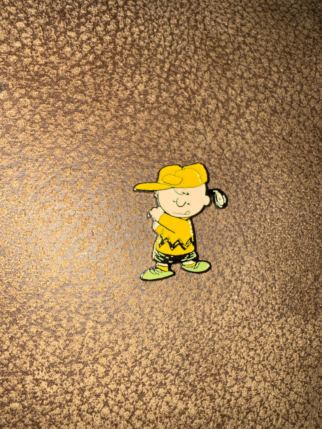 Customer photo review of Peanuts Charlie Brown Swing Ball Marker
