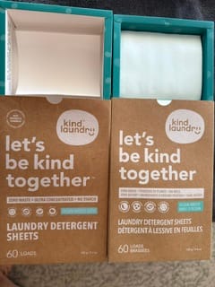 Customer photo review of Laundry Detergent Sheets
