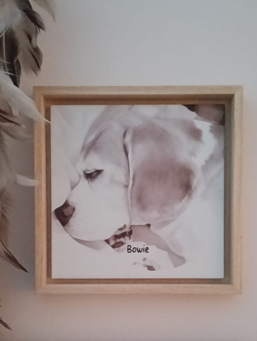 Customer photo review of Sepia Vintage Portret Tegeltje