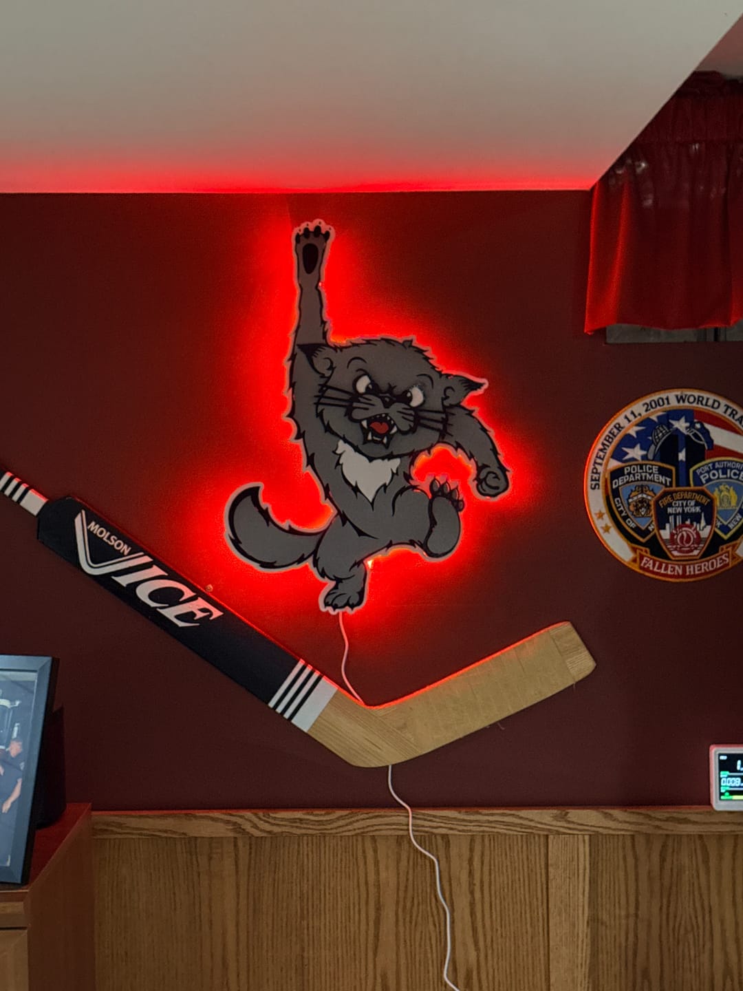 Customer photo review of Cincinnati "VINTAGE BEARCAT" 3D Black Vintage Metal Wall Art