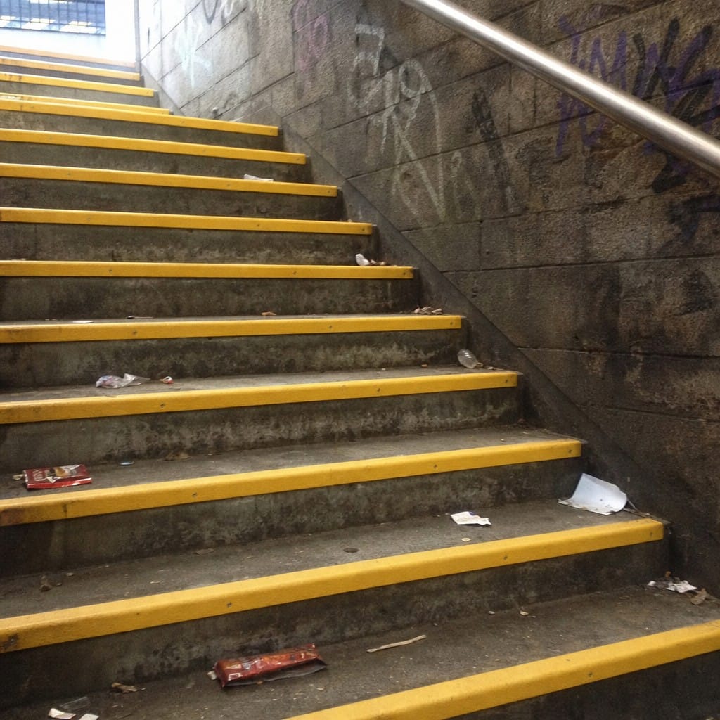Customer photo review of Commercial GRP Stair Nosing, Anti Slip Step Edge Trim for Concrete Steps