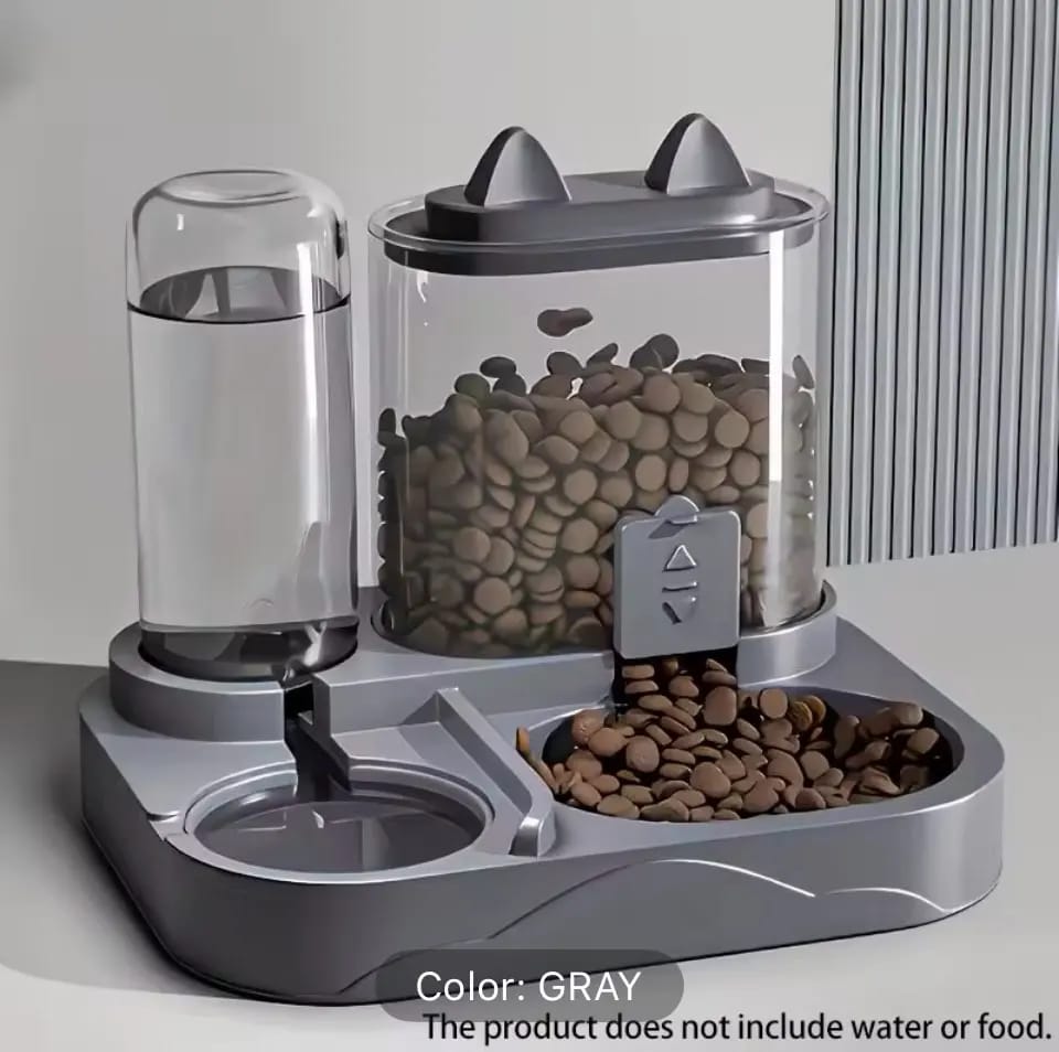 Customer photo review of Dispensador de Agua y Comida para gatos 2 en 1 para Mascotas Grandes