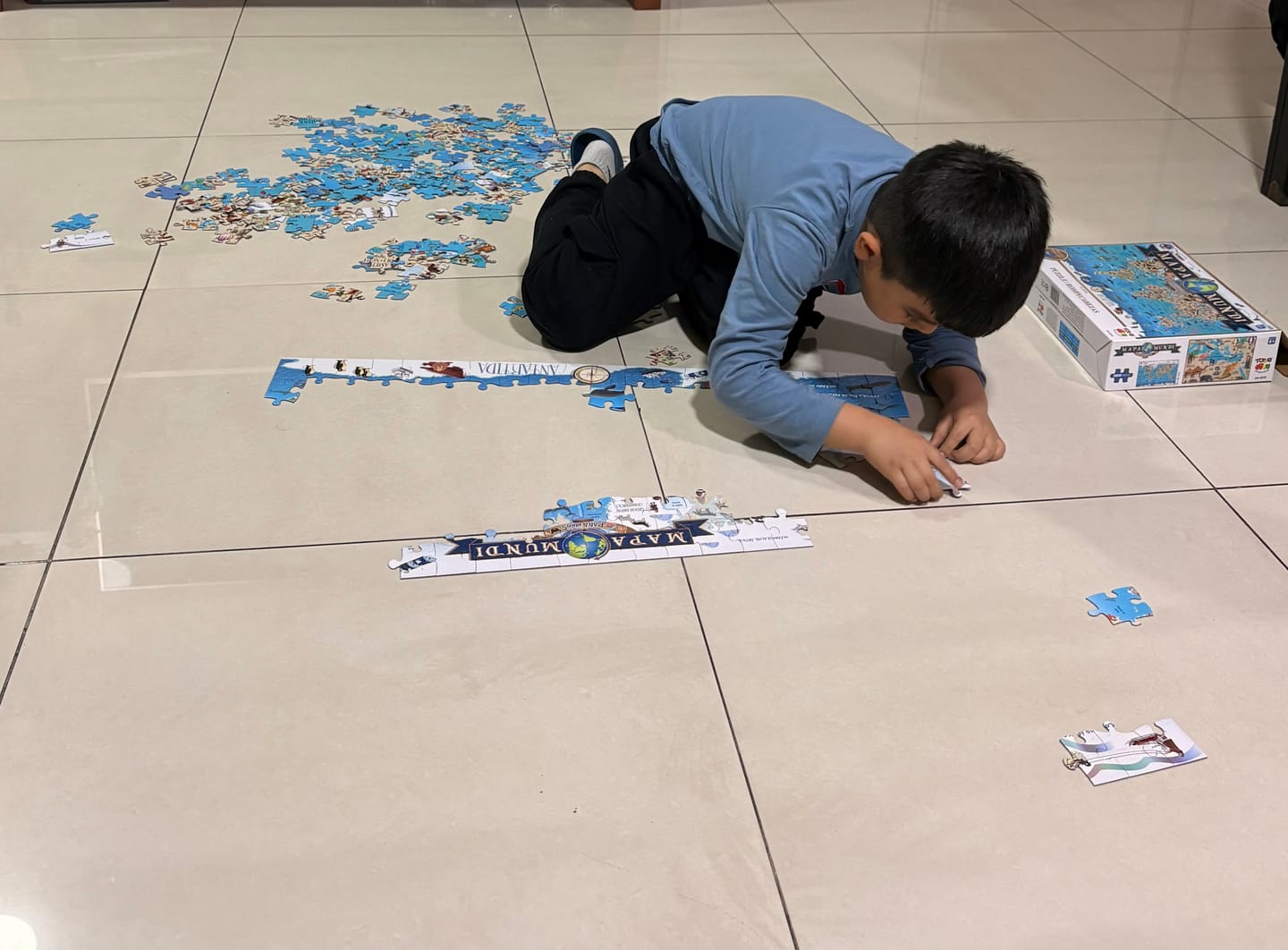 Customer photo review of Puzzle Rompecabezas Mapamundi (200 Piezas) - Toyng