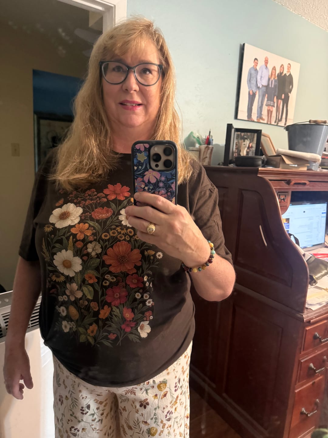 Customer photo review of Fall Wildflower T-Shirt