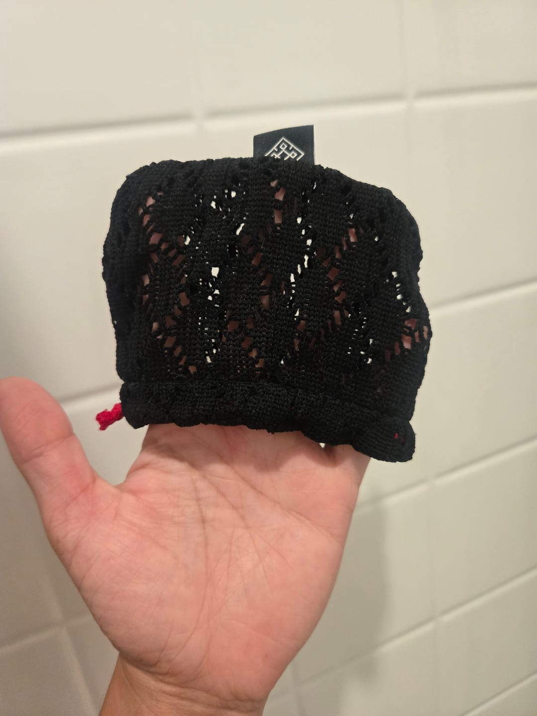 Customer photo review of Black Shower Soap Bags