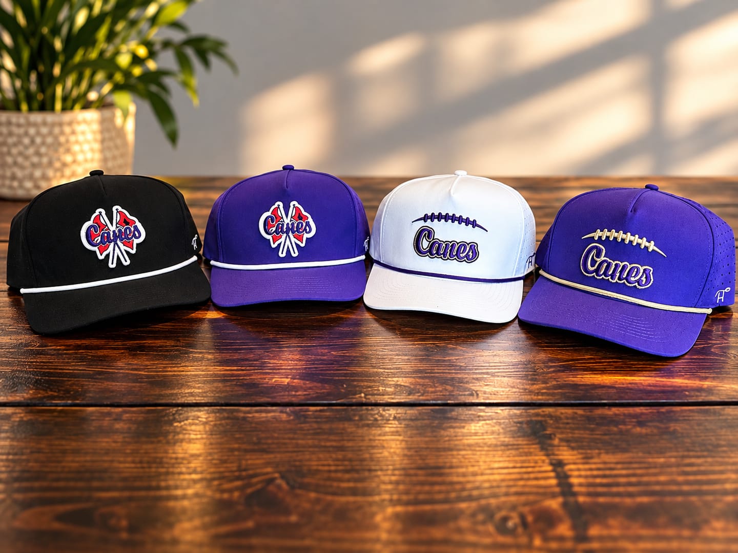 Customer photo review of Purple Canes Hat with Gold Laces