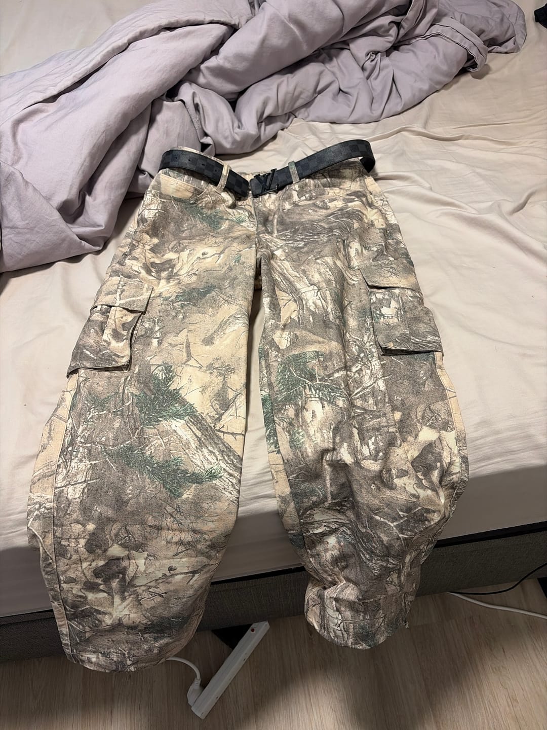 Customer photo review of Bush Camo Cargo Pants
