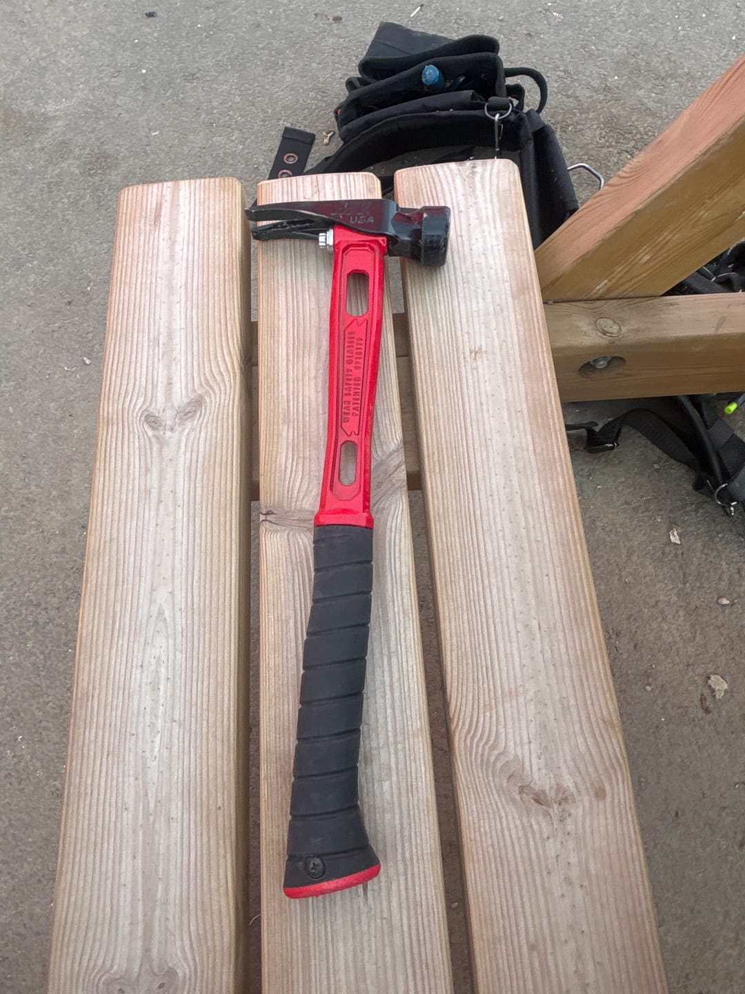 Customer photo review of Martinez Tools | M1 15oz Deadpool Titanium Framing Hammer