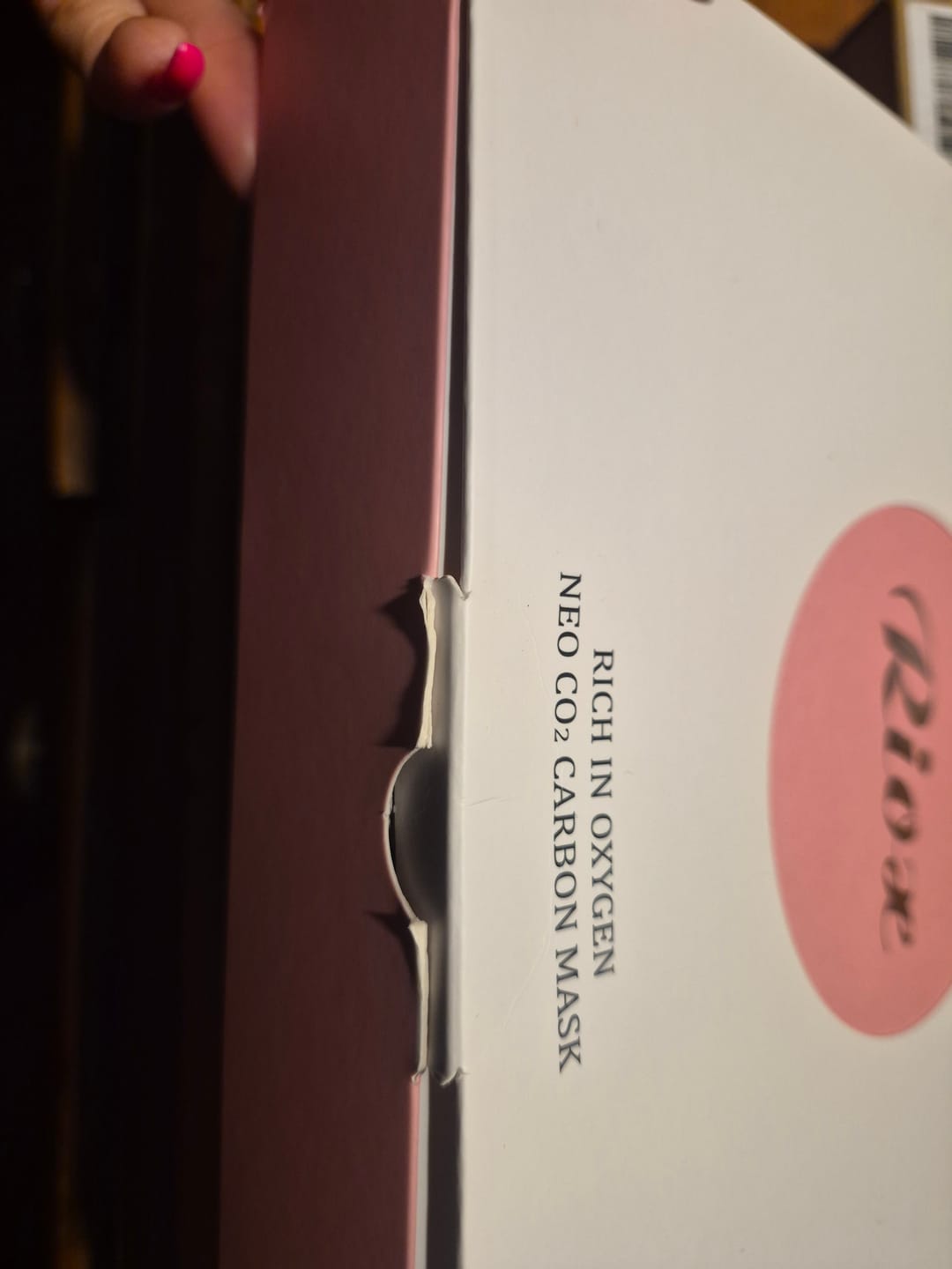 Customer photo review of Riox Carboxy Therapy Mask