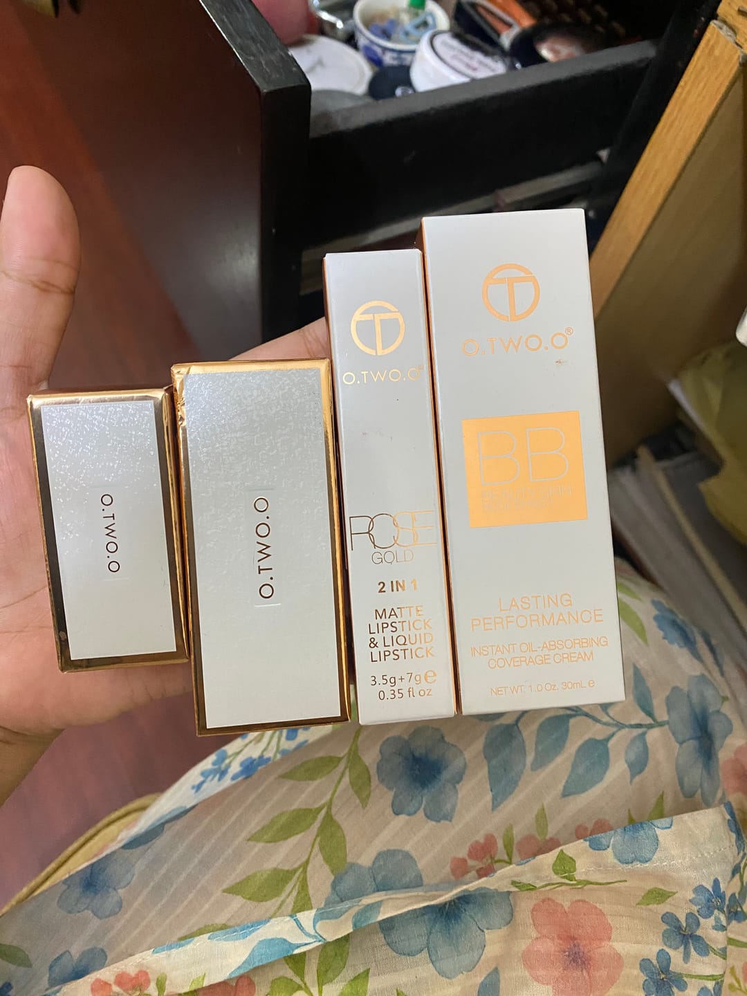 Customer photo review of O.TWO.O GLOW COLOR BOUNCE MOUSSE BLUSH