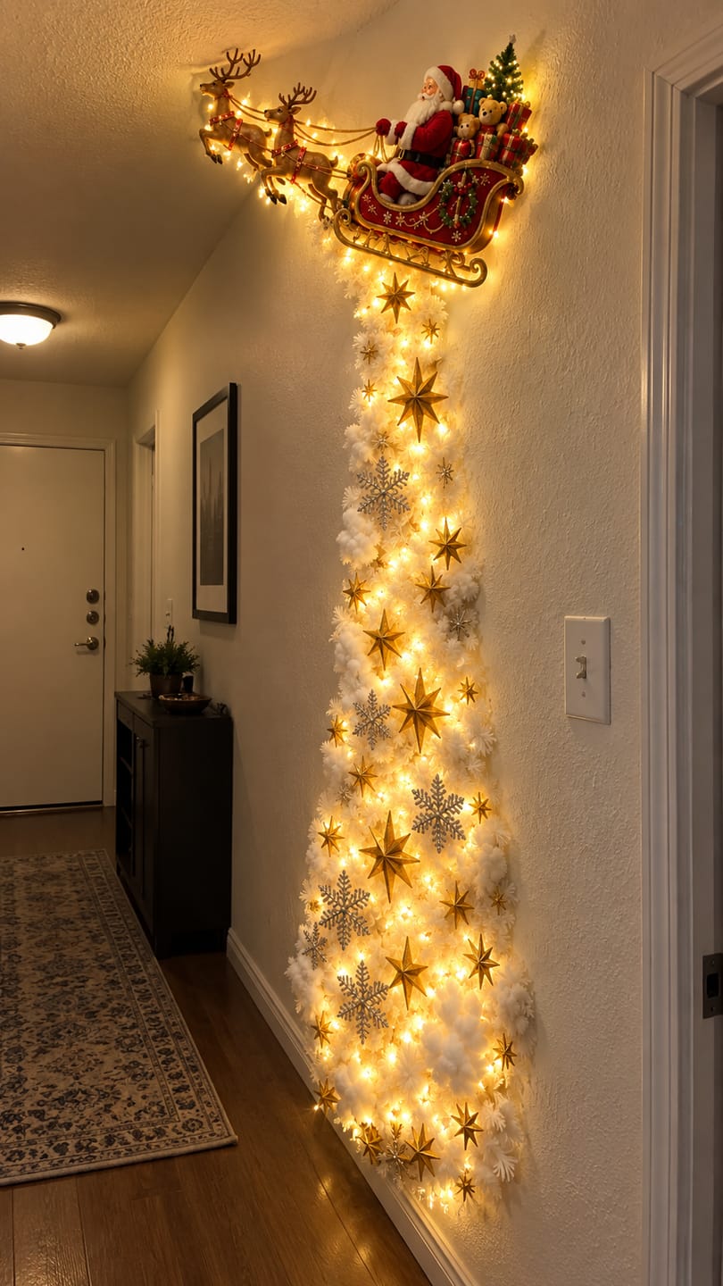 Customer photo review of Decoración Navideña de Pared con Luces