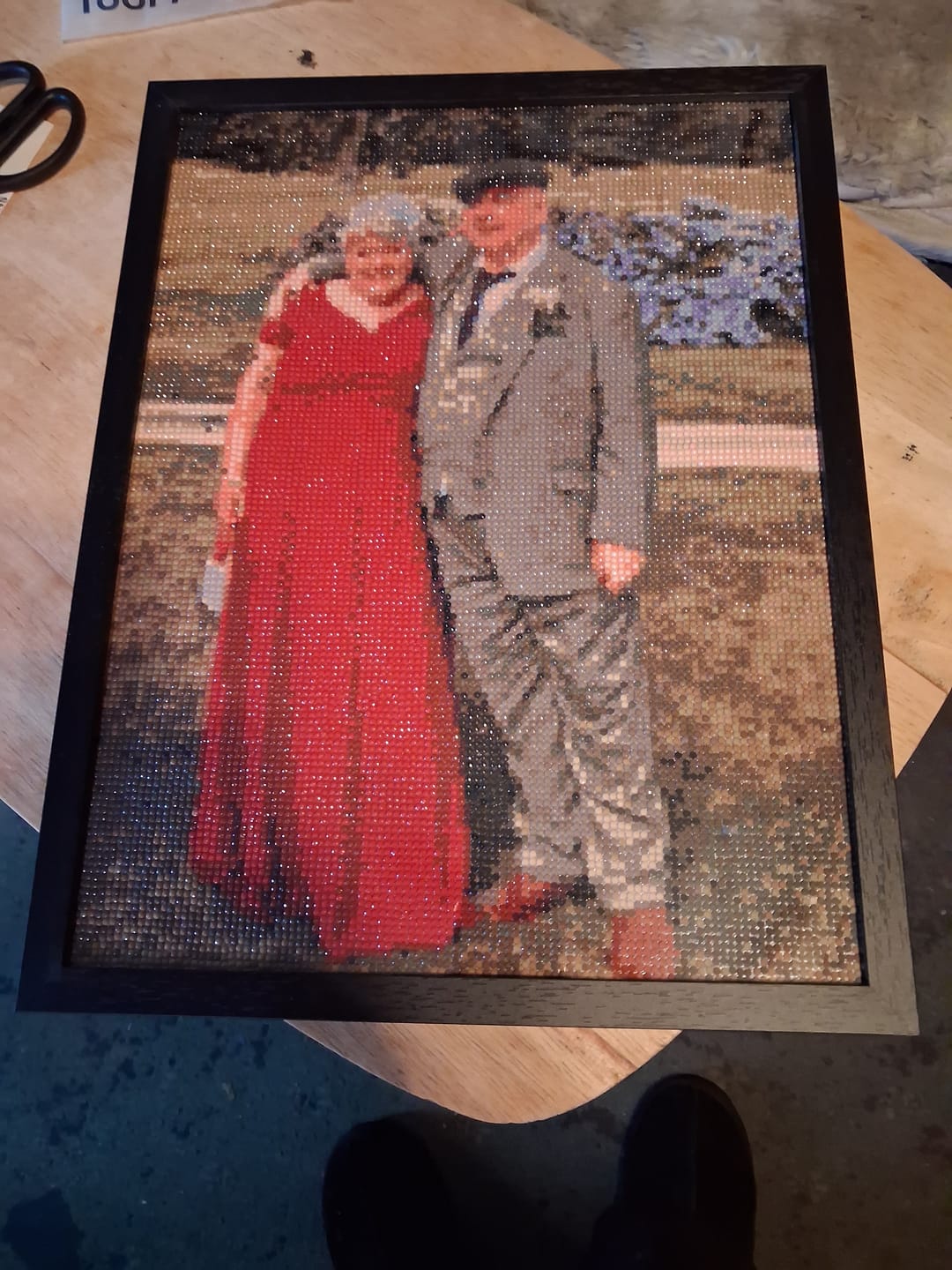 Customer photo review of Broderie Diamant Personnalisée - Réalisation graphique Gratuite