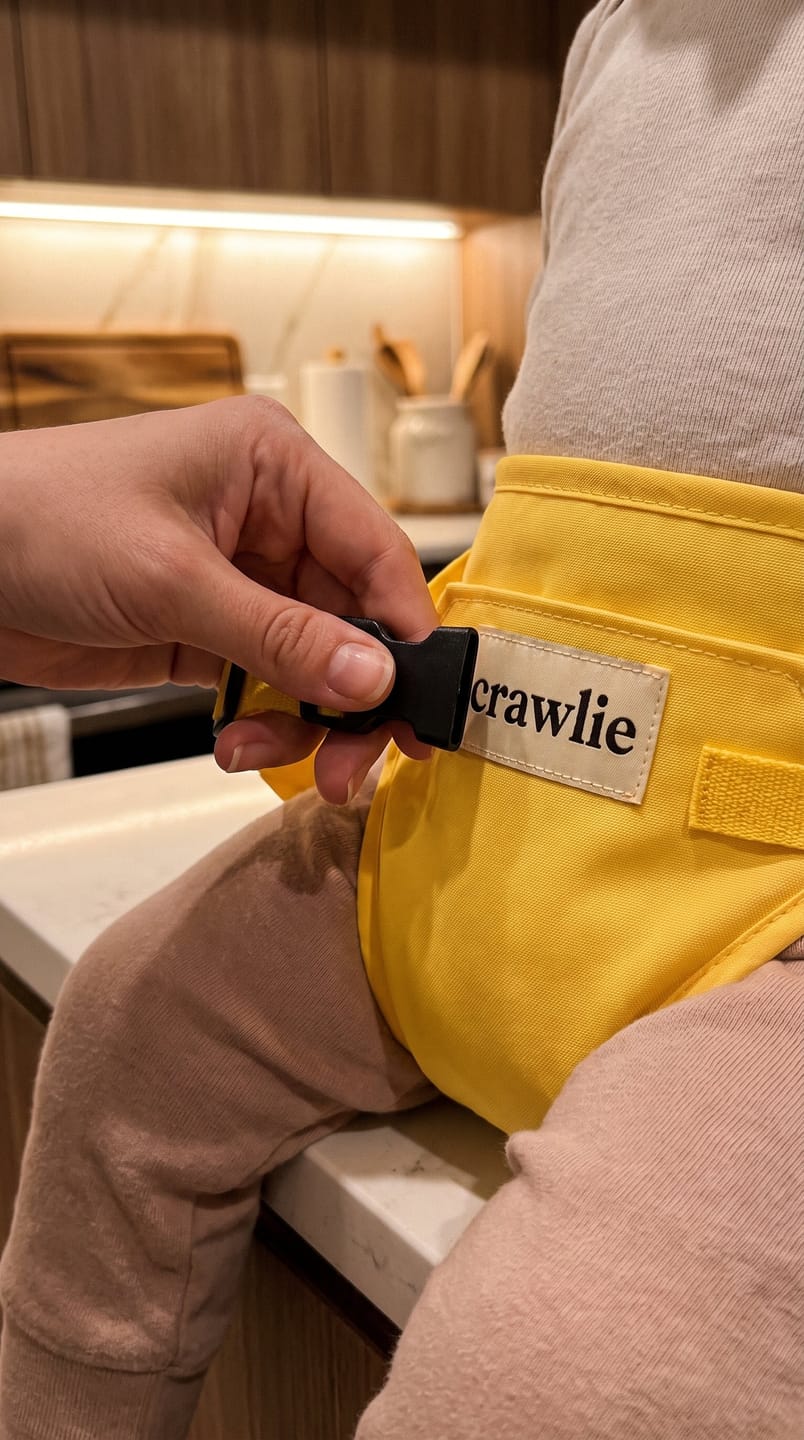 Customer photo review of Crawlie™ Portable Mealtime Harness