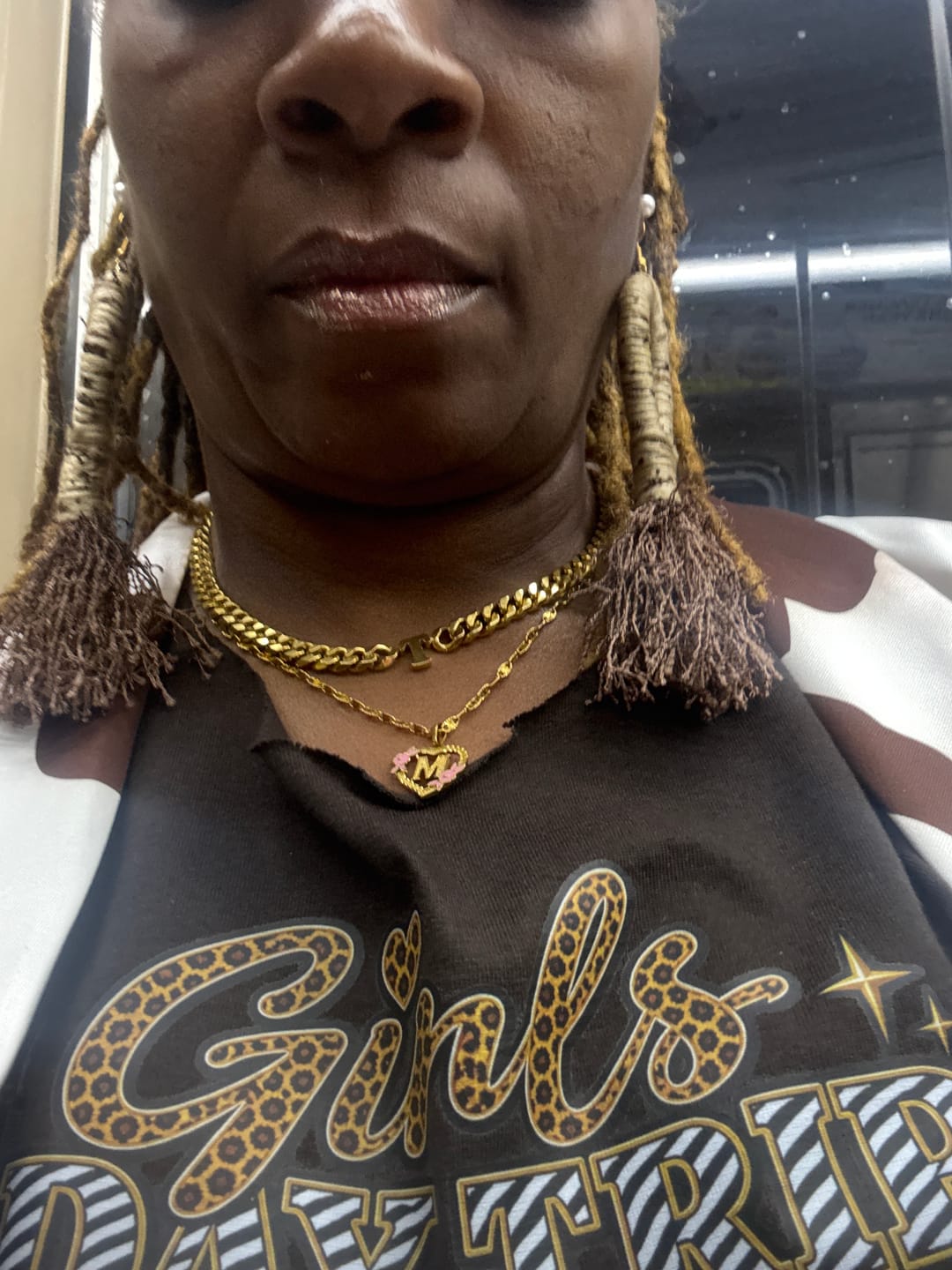 Customer photo review of Initials Choker w/ XL Cuban Chain