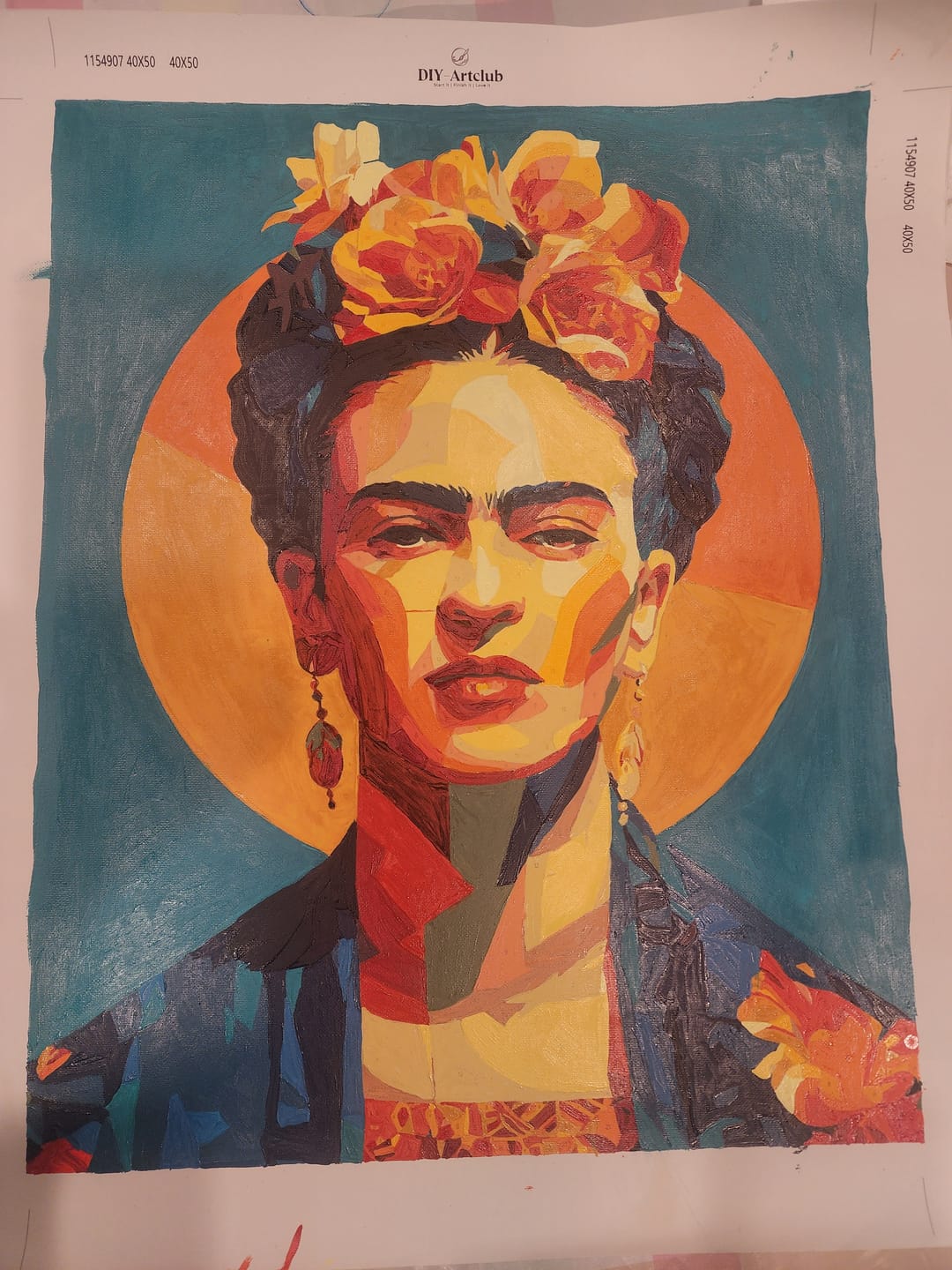 Customer photo review of Just Frida | Paint by Number