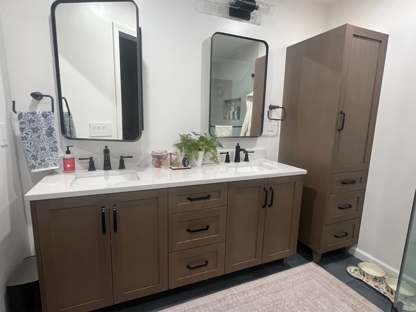 Customer photo review of Bridgeport Almond Coast Linen Cabinet