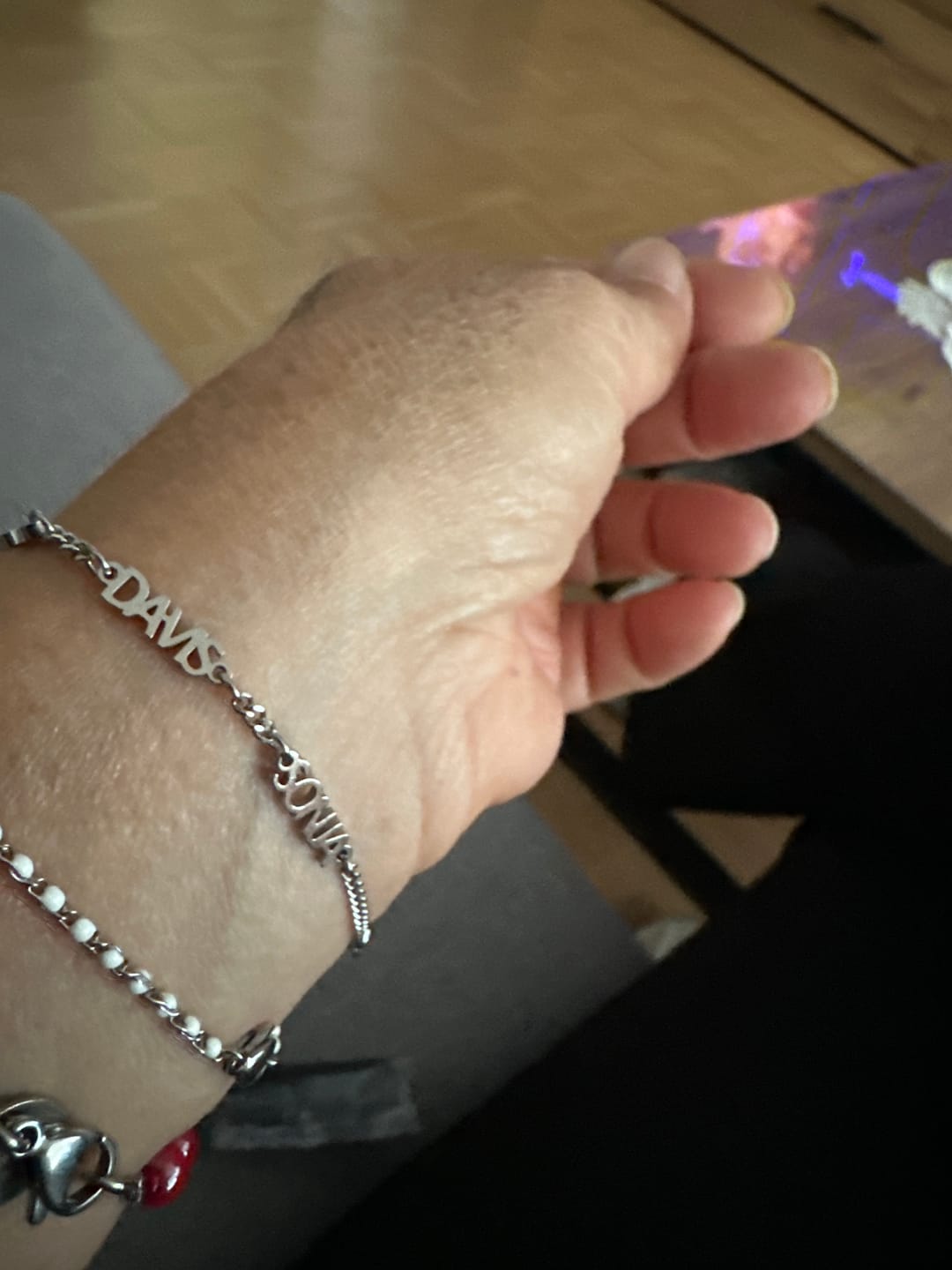 Customer photo review of Bracciale personalizzato con nome