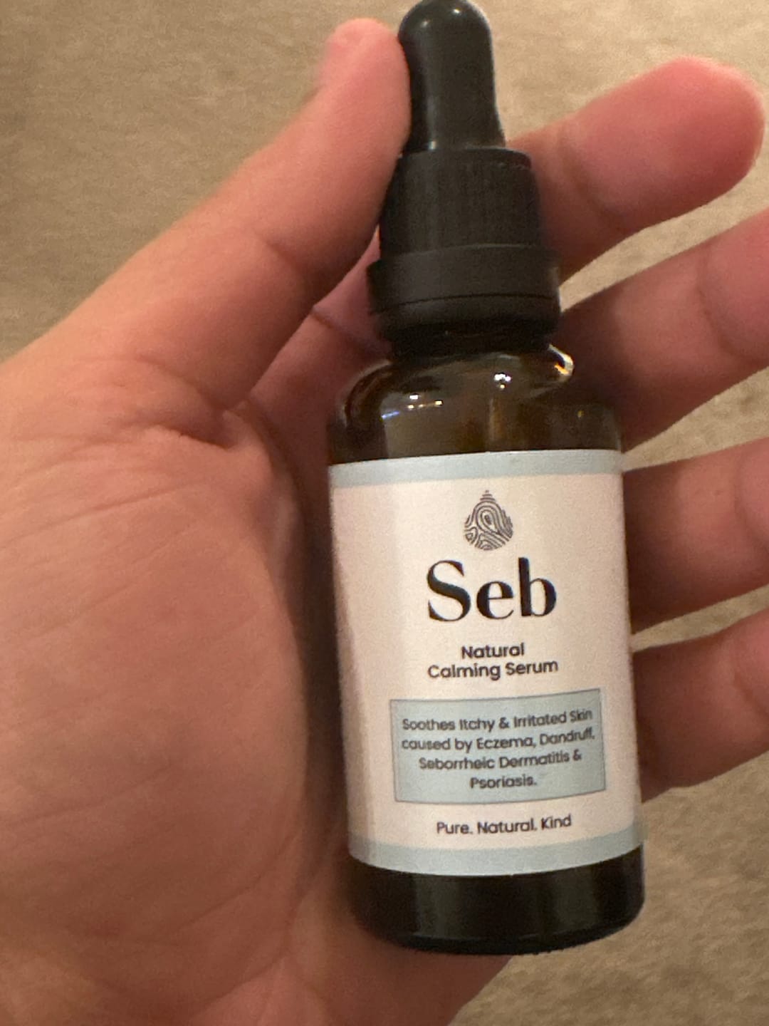 Customer photo review of Seb Natural Calming Serum