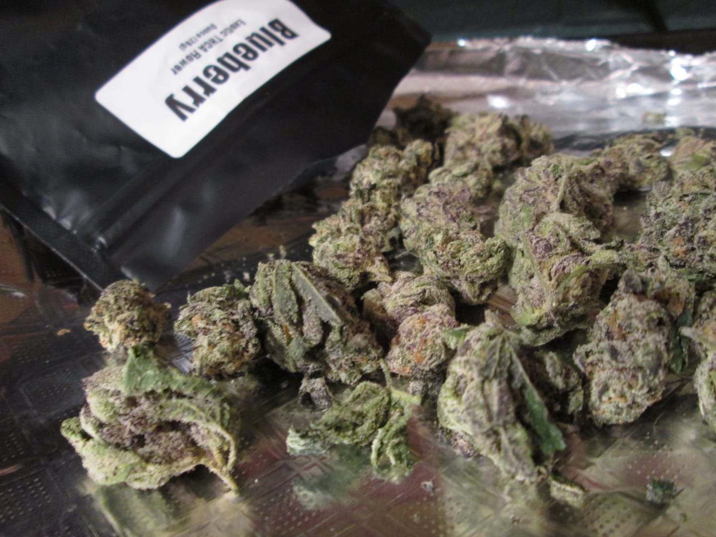 Customer photo review of Blueberry THCA Flower (Exotic)