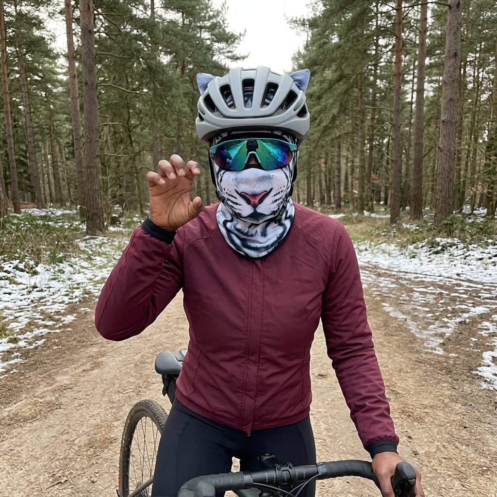 Customer photo review of Animal Masks for Winter Rides