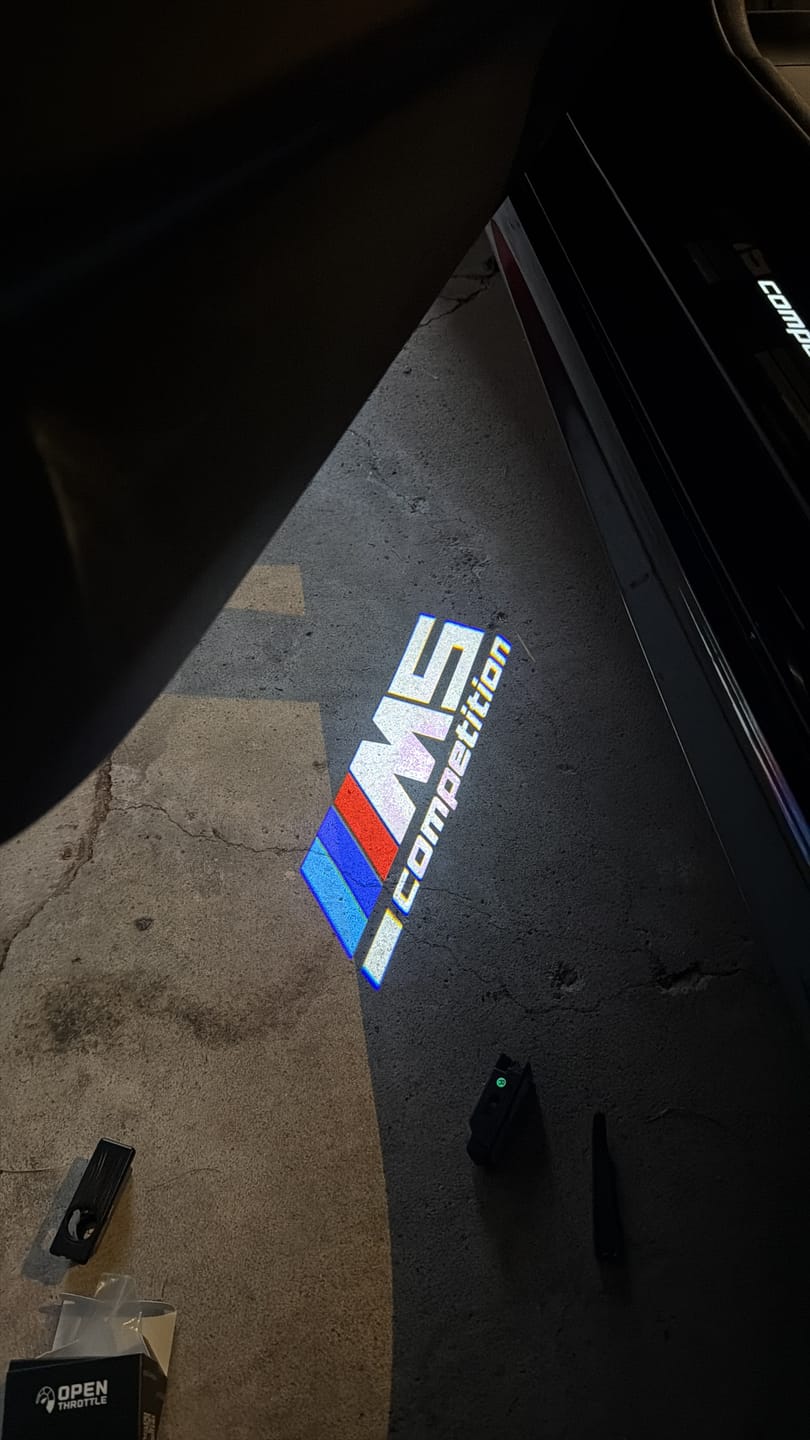 Customer photo review of BMW F SERIES DOOR LIGHTS