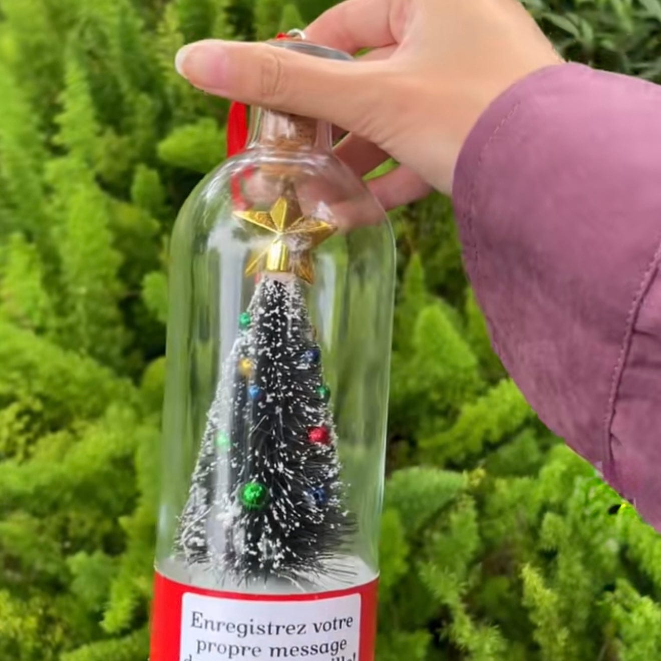 Customer photo review of Botella de Recuerdos Navideños