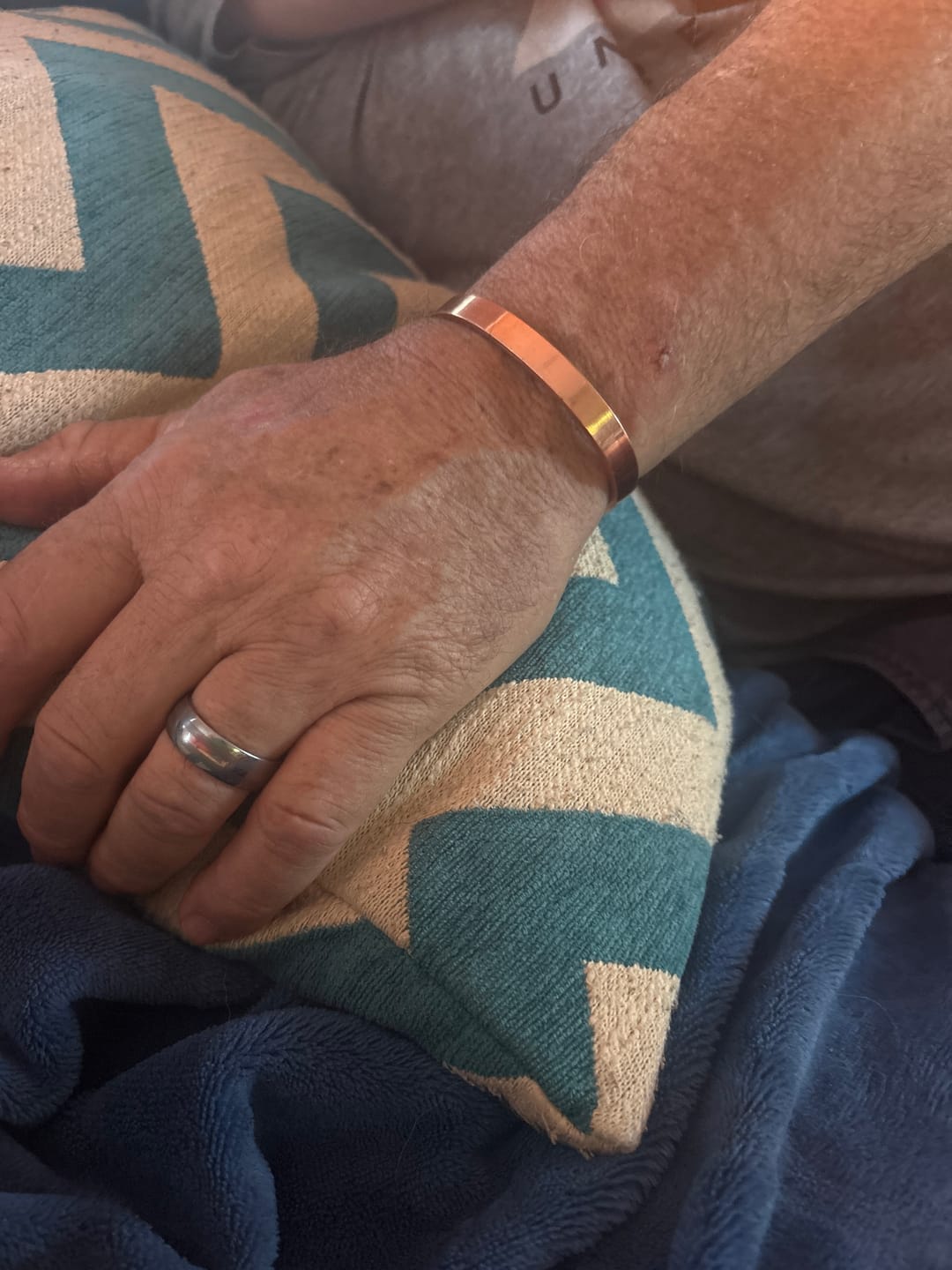 Customer photo review of Pure Copper Bracelet - Smooth Copper Bracelet - Copper Culture
