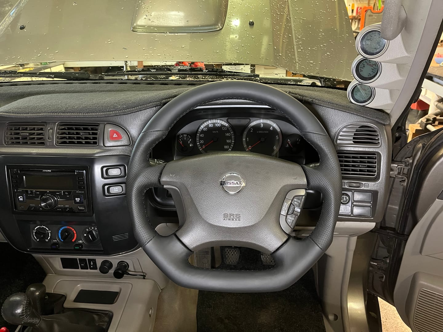 Customer photo review of NISSAN PATROL GU Y61 PREMIUM STEERING WHEEL - FULL GENUINE LEATHER