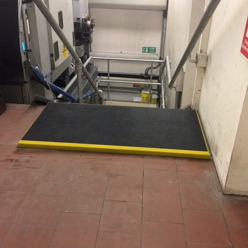 Customer photo review of GRP Stair Landing Covers Non Slip Building Regulations
