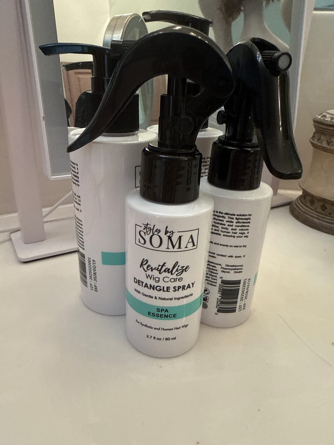 Customer photo review of Wig Detangle Spray