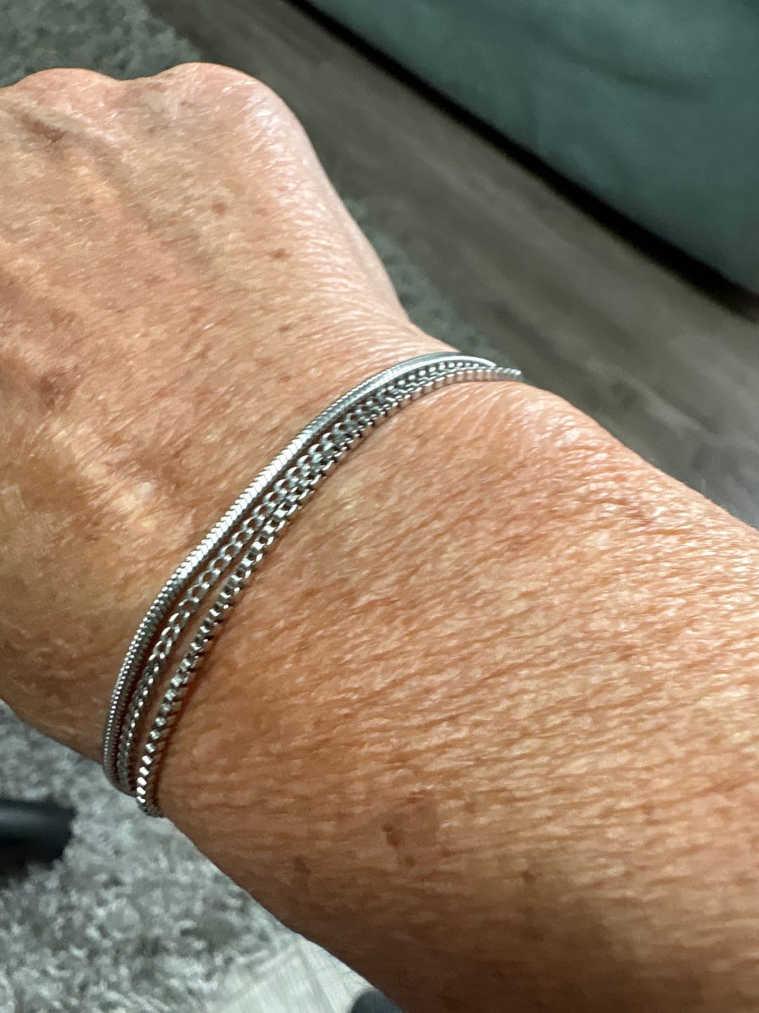 Customer photo review of Minimal Bracelet Stack