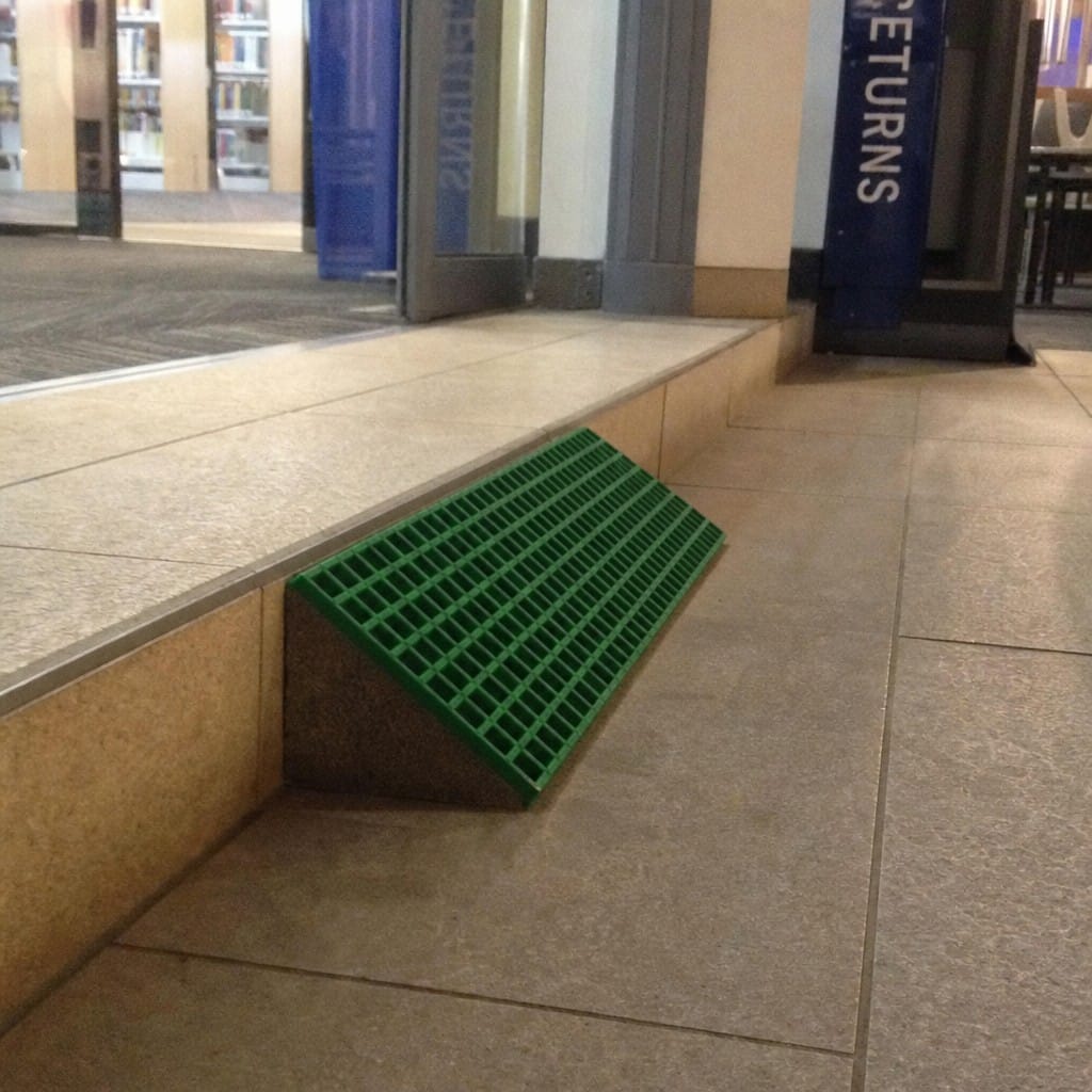 Customer photo review of GRP Fibreglass Anti Slip Ramp 125mm Wide 90mm Front